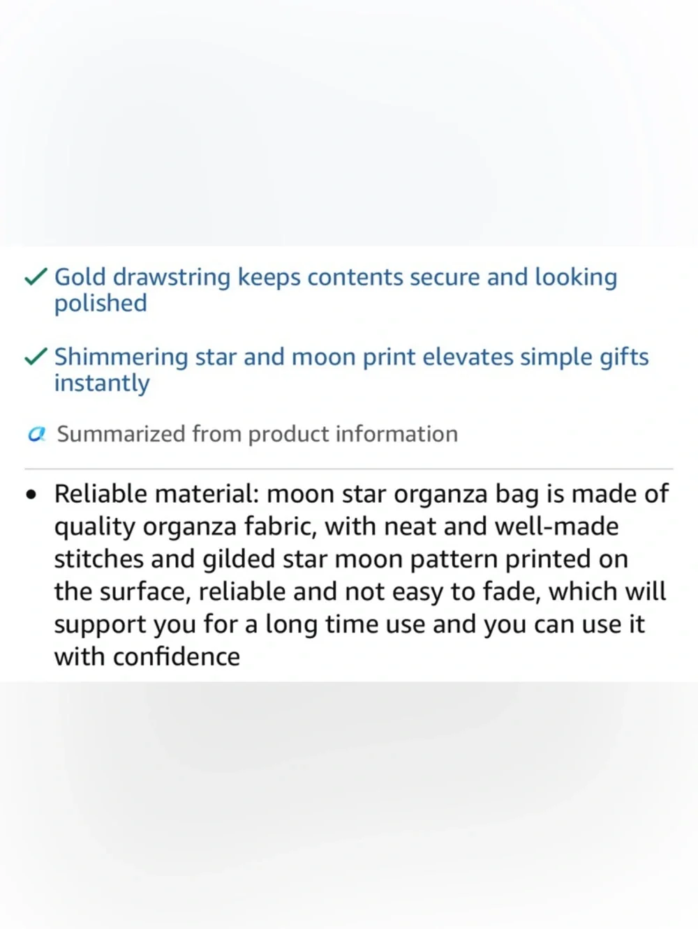 🌙 Moon & Stars Organza Drawstring Gift Bags Bundle (25 Bags) ✨
